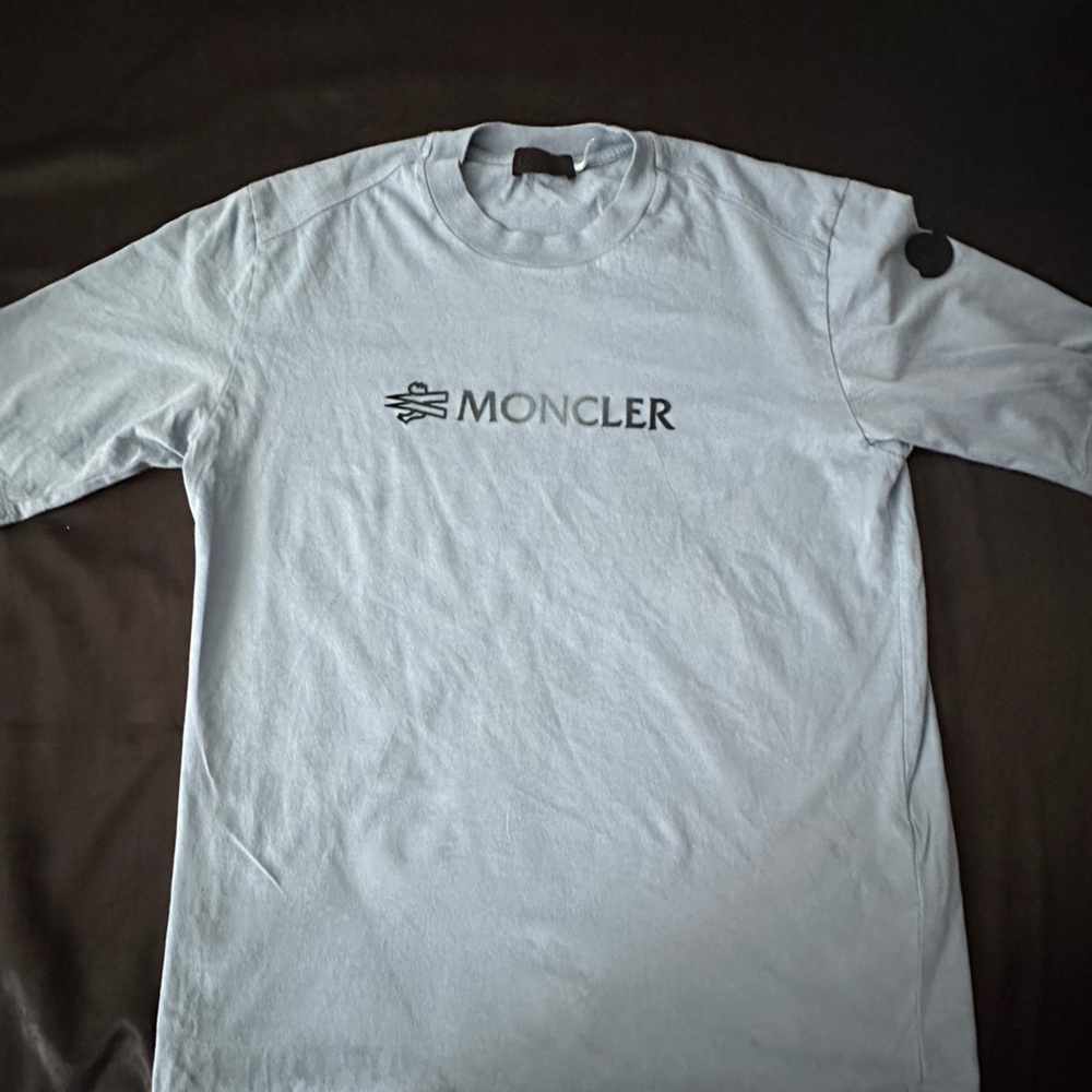 Men’s Degrade Felt Logo Moncler T-Shirt